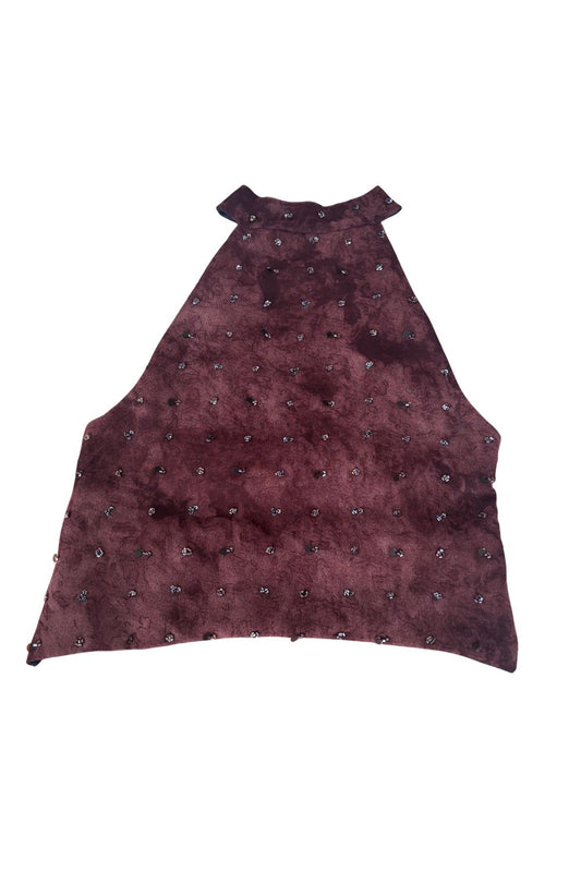 Beaded Halter Top